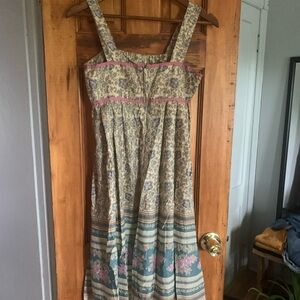 VINTAGE midi paisley dress